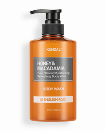 Gel de ducha de miel y macadamia para el cuerpo english rose 500 ml Kundal