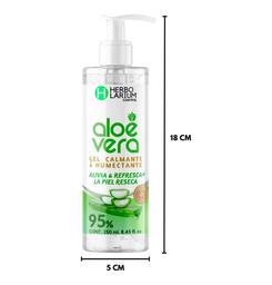 Gel calmante y humectante con aloe vera y biotina 250 ml natural Duo Soft