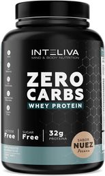 Proteina whey zero carbs 1 kg sabor nuez pecana Inteliva