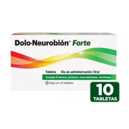 Dolo Neurobion 10 Tab (Cianocobalamina/Diclofenaco/Piridoxina/Tiamina)