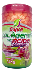 Colageno con acido hialuronico a ox frutos rojos 1.1 kg Supra Natura