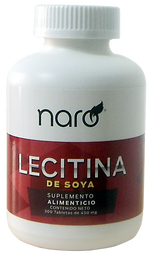 Lecitina de soya Naro c/300 tabs de 450 mg