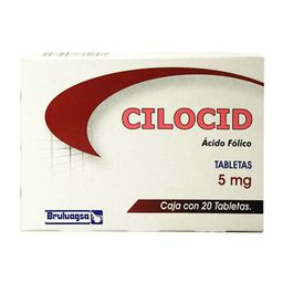 Acido Folico 20 Tabletas 5 Cilocid