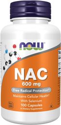 Suplemento de acetilcisteina 100 tabletas de 600 mg Now Foods