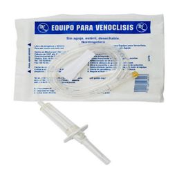 Equipo para venoclisis sin aguja normogotero 20 gotas