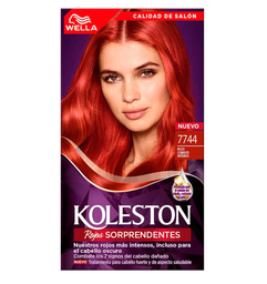Tinte crema rojo cobrizo inten 7744 Koleston