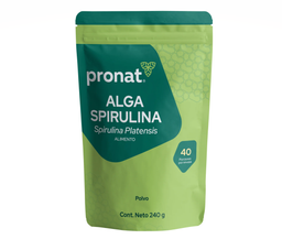 Alga spirulina polvo 240 g organica Pronat