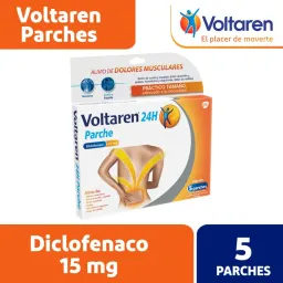 Voltaren 24h 5 parches diclofenaco potasico
