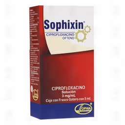 Sophixin Ofteno 3 Mg Solución 5 Ml (Ciprofloxacino)