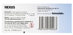 Nexus 5 Mg 30 Caps (Amlodipino)