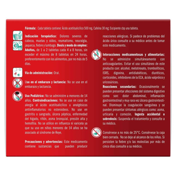 Cafiaspirina 100 Tab (Acido Acetilsalicilico/Cafeina)