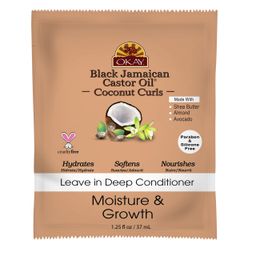 Acondicionador con aceite de ricino sin enjuague 37 ml Okay