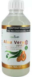 Jugo de aloe vera sabor naranja papaya 1 lt stevia Natural health