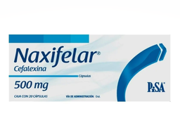 Naxifelar 500 mg 20 caps cefalexina