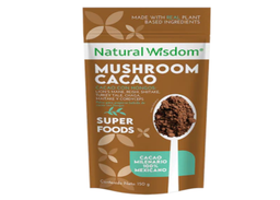 Polvo para preparar bebida de cacao con hongos 150 g Natural Wisdom