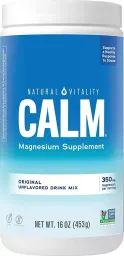 Suplemento de magnesio sabor bayas 453 g Natural Vitality