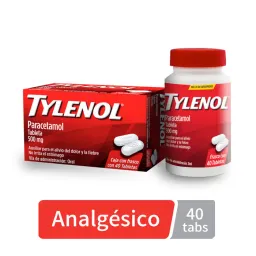 Tylenol 500 Mg Fco 40 Tab (Paracetamol)