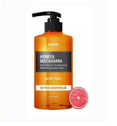 Gel de ducha de miel y macadamia para el cuerpo pink grapefruit 500 ml Kundal