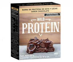 Barras de proteina chocolate 5 pzas Wild Protein