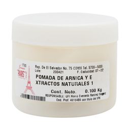 Pomada De Arnica Y Extractos Natururales 100 Gr