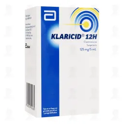 Klaricid 12h 125mg/5ml granulado p/susp 60 ml claritromicina