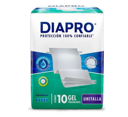 Diapro Predoblado C/10 43 x 33 x 48 cm Unitalla Bolsa con 10