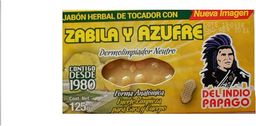 Jabon zabila y azufre barra Indio Papago 125g