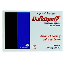 Dafloxen-F 275/300Mg 16 Tab (Naproxeno/Paracetamol)