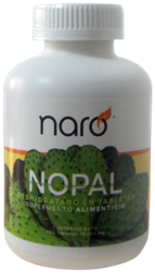Nopal Naro 450 Mg 350 Tabs Suplemento Alimenticio