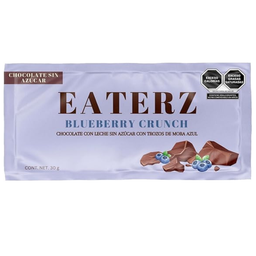 Barra de chocolate con leche y  trozos de mora azul liofizada 30 g Earterz