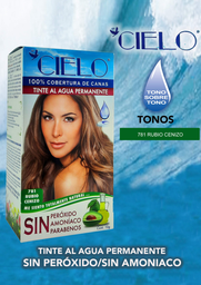 Tinte agua cielo rubio cenizo no. 781