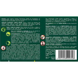 Dextrometorfano doxilamina fenilefrina paracetamol caps c12 s Tabcin pods noche