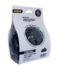 Esponjabon borla carbon1 piezas Taio