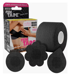 Cinta adhesiva continua negra 5 m Fem Tape