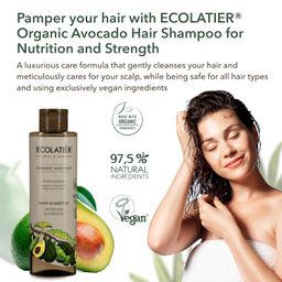 Ecl green hair shampoo nutrition strength organic avocado 250 ml Ercolatier