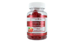 Gomita colageno biotina y acido hialuronico sab fresa Natural Health 100 gomitas