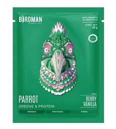 Parrot greens protein vainilla 30 gr Birdman