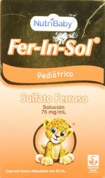 Fer-in-sol ped Siegfried Rhein gts 50 ml (sulfato ferroso)