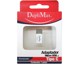 Adaptador duplimax micro usb a tipo c
