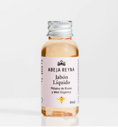 Jabon liquido rosas y miel organica 250 ml Abeja Reyna