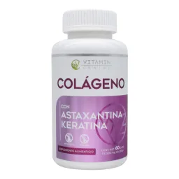 Colageno astaxantina keratina c 60 caps Vitamin Center