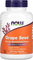 Grape seed anti 100 mg  200 vcaps Now