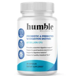 Probiotico y prebiotico de maxima fuerza con enzimas digestivas 30 caps Humble