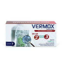 Vermox 100 Mg 6 Tab (Mebendazol)