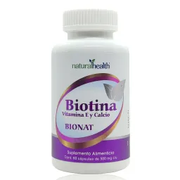 Biotina vitamina e y calcio 500 mg 60 caps