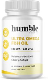 Aceite de pescado ultra omega 625 epa 244 dha 60 softgels Humble