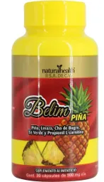 Belim pina Natural Health frasco con 30 capsulas de 500 mg
