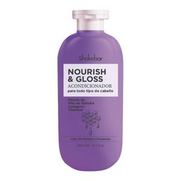 Acondicionador para cabello todo tipo sin parabenos sulfato 300 ml Shakebar