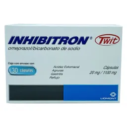 Inhibitron Twit 20/1100Mg 30 Caps (Omeprazol)