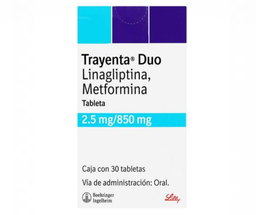 Trayenta Duo 25/850Mg 30 Tab (Linagliptina/Metformina)
